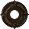 Ekena Millwork Attica Ceiling Medallion (Fits Canopies up to 3 1/2"), Hand-Painted Bronze, 12 3/4"OD x 4"ID x 1/2"P CM12ATBZS - alternate 1